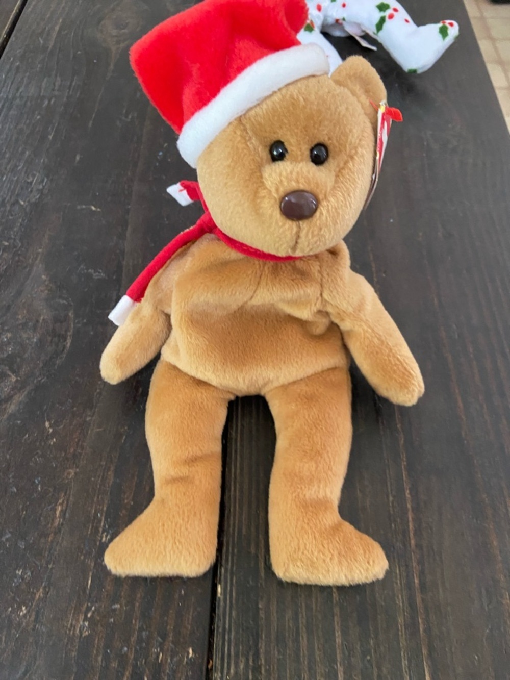 Ty Spooky White Ghost Beanie Baby Plush with Orange Ribbon - Picture 14 of 16
